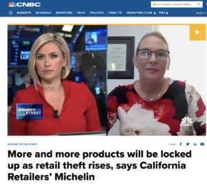 CRA President Rachel Michelin on CNBC National News Program and NY Post Addressing Retail Theft and Retail Shrinkage